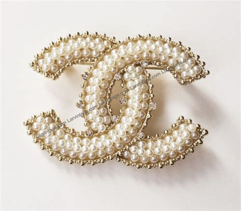 pearl chanel pin|authentic chanel brooches.